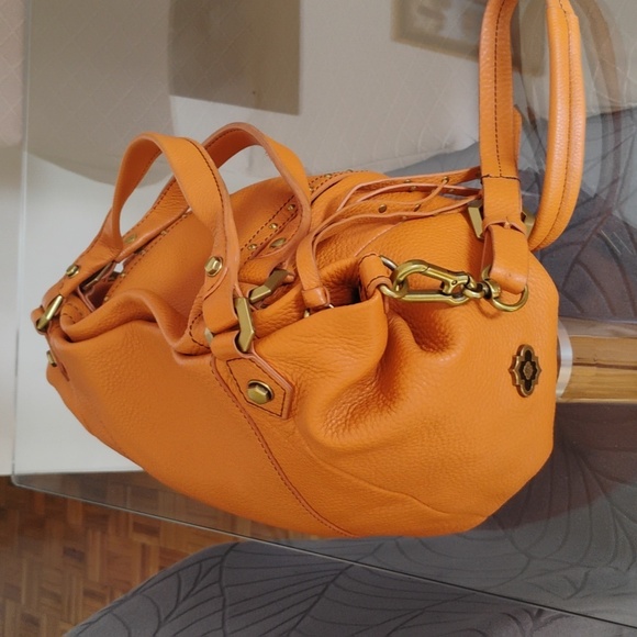 orYANY Orange Leather Shoulder Bag/Crossbody - Picture 7 of 9